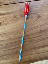 12” Wood Handle Swordfish Slotted Screwdriver tool