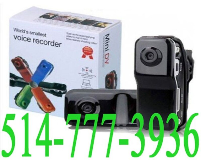 ✔ Sports Action Mini Camera FULL HD Audio Video Micro Small Cam dans Appareils photo et caméras  à Laval/Rive Nord