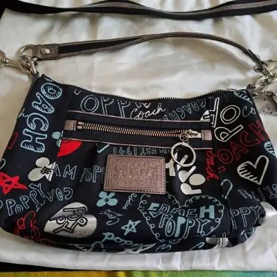 Limited Edition Poppy Graffiti Crossbody Bag Excellent condition, used only a couple of times and ha...