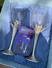 Seagull pewter wine glasses