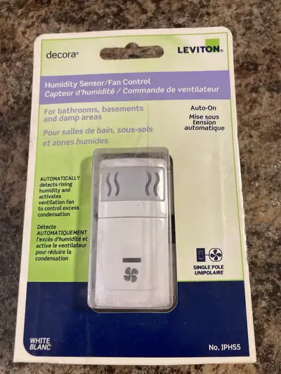 Leviton Humidity Sensor Fan Control, View more