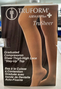 Truform Airway Plus TruSheer Compression Support Stockings (x2)