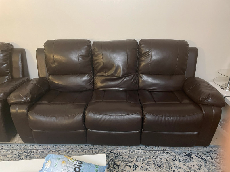 leather sofa chair kijiji
