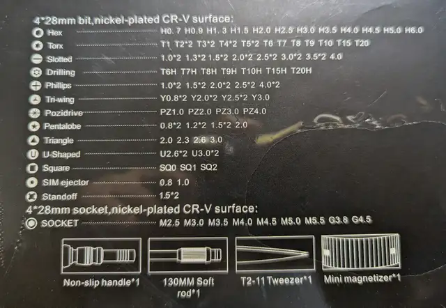 Precision Screwdriver Set ORIA 106 Bits Tools CRV Steel 9 types in Hand Tools in City of Toronto - Image 6