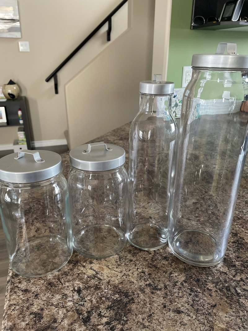 IKEA Storage Jars Set of 4 Free Stuff Saskatoon Kijiji