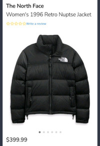 New North Face puffer jacket size xsmall 
