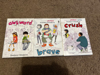 Awkward, Brave, & Crush - 3 Book Set by Svetlana Chmakova. $18.