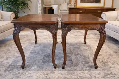 French Provincial Wood End/Side Table, View more