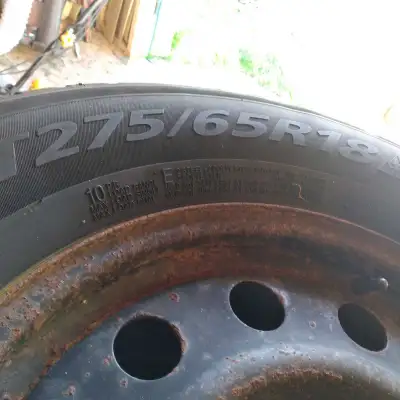 4 18 inch winter tires in Ford F150 rims with sensors like new 600 obo
