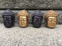Buddha Candle Set of Four Buddha Heads - Never Used