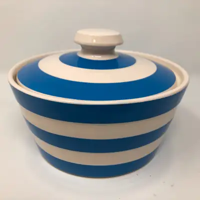 Cornishware England Cloverleaf T G Green Lidded Bowl, View more