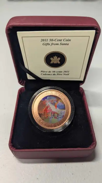 2011 Royal Canadian Mint 50¢ “Gifts from Santa” Lenticular Coin, View more