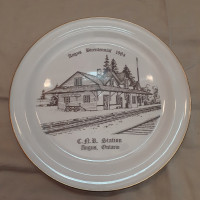 Plate Angus Ontario Bicentennial 1984 Railroad CNR Commemorative