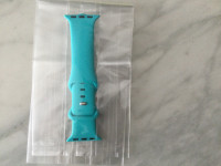 BEAUTIFUL TURQUOISE SILICONE APPLE WATCH STRAP 41 MM 
