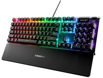SteelSeries Apex 5 Backlit Hybrid Mechanical Gaming Keyboard, View more