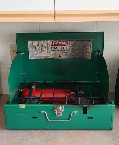 Coleman camp stove, View more