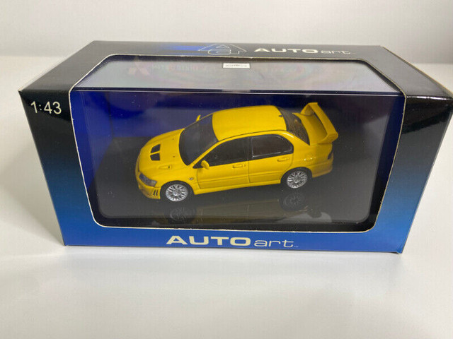 1:43 Diecast AUTOART Mitsubishi	Lancer Evo VII Street Car 2001 in Arts & Collectibles in City of Toronto