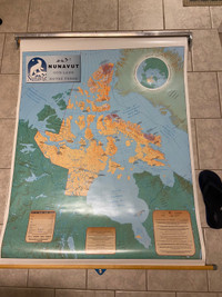 Nunavut Wall Scroll Map (56x42”)