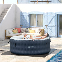 4-6 Person Inflatable Portable Hot Tub Outdoor