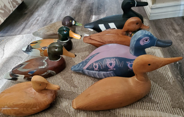 Large Size Hand Made Wood Goose Decoy dans Art et objets de collection  à Ottawa