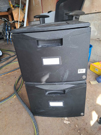 Black Plastic Filing Cabinet