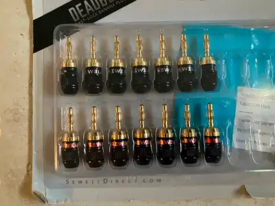 Sewell Dead Bolts  Banana Plugs Pack of 14 Brand New, View more