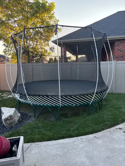 12 foot round Springfree trampoline., View more