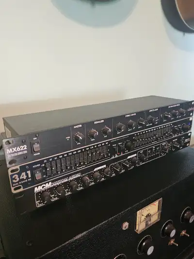 Rack mount gear- MX622 and Art Pro Dual 15 band EQ, View more