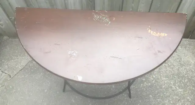 Half Circle Wood Top Hallway Table! in Other Tables in City of Toronto - Image 3