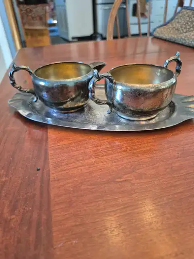 Viking Plate Cream and Sugar Set, View more