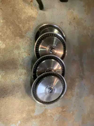 4 late 70’s/80’s vintage wheel covers for steel wheels Selling as a set In good condition other than...