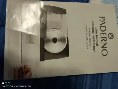 PALERNO MEAT SLICER. Bought 3 years ago and used 2 times.