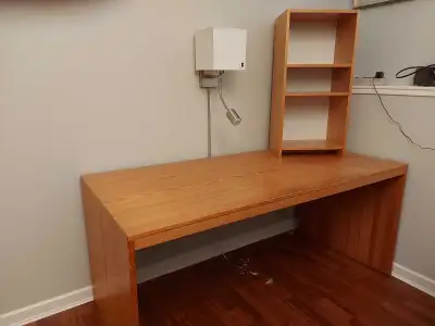 FREE Sturdy Wooden Desk with matching shelf, View more