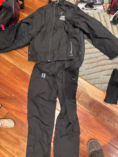 youth hockey track suit and winter jacket , View more