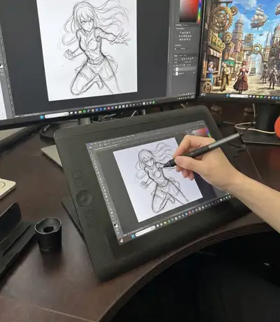 The tablet model is Wacom Cintiq DTK1300. Here is the overview and specifications for the tablet: ht...