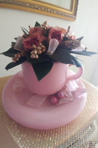 Floral Arrangement--Preserved flowers in a cup