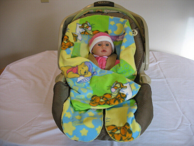 Baby Carseat Blanket Wrap-Polar Fleece $30 each in Strollers, Carriers & Car Seats in Cornwall - Image 2