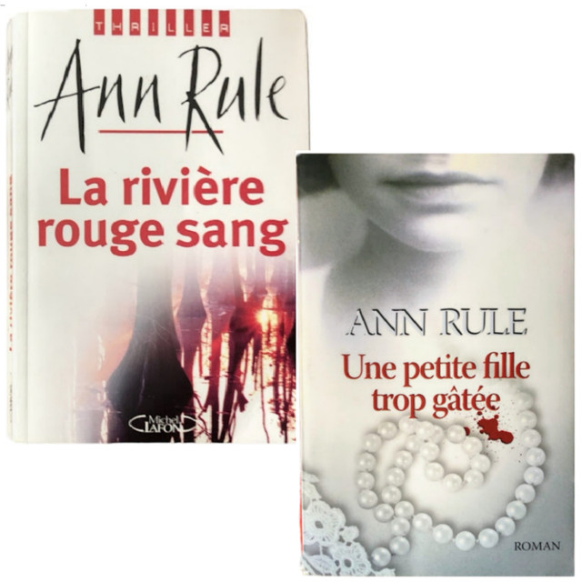 2 livres de Ann RULE -  basés sur des vrais faits dans Ouvrages de fiction  à Saint-Hyacinthe