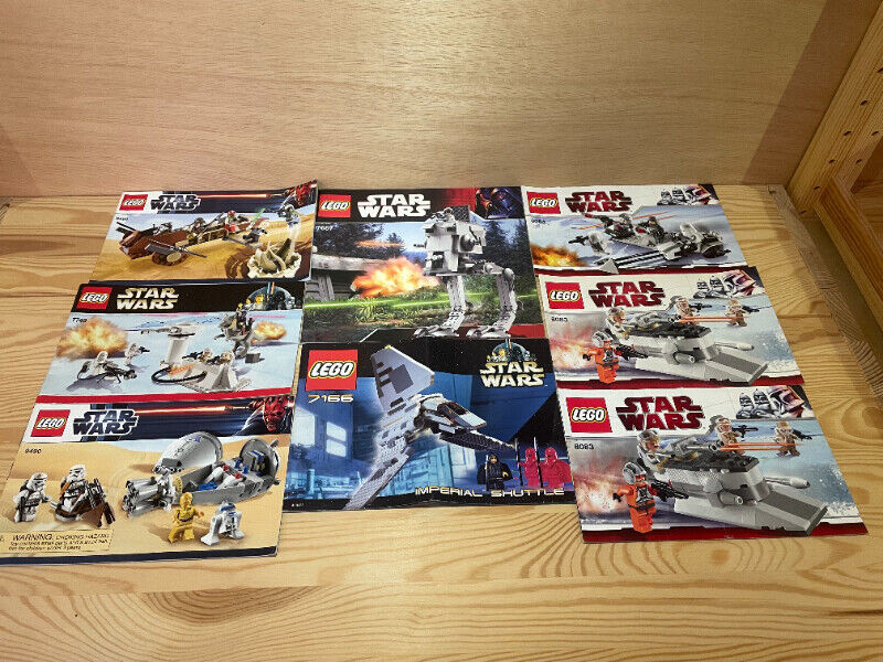 Star Wars Lego Instruction Manuals - Original Trilogy Package, used for sale  