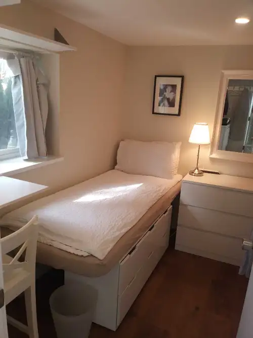 A furnished room FOR ONE PERSON is available JUNE 1 in a clean, quiet two level house in Vancouver f...