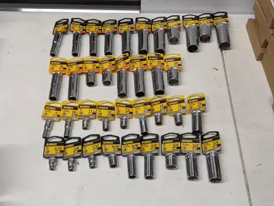 Dewalt Sockets - SAE and Metric Huge Lot NEW, View more