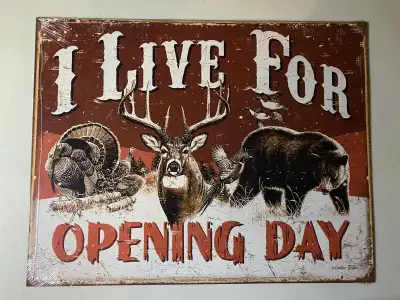I Live For Opening Day metal sign home decor, View more
