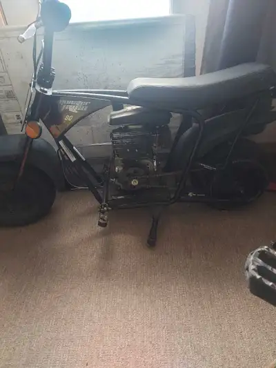I'm selling a Monster Moto 80cc mini bike. This compact bike features a robust 80cc engine, perfect...