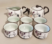 Chinese Ceramic Tengda Green Tea Set with 6 Cups