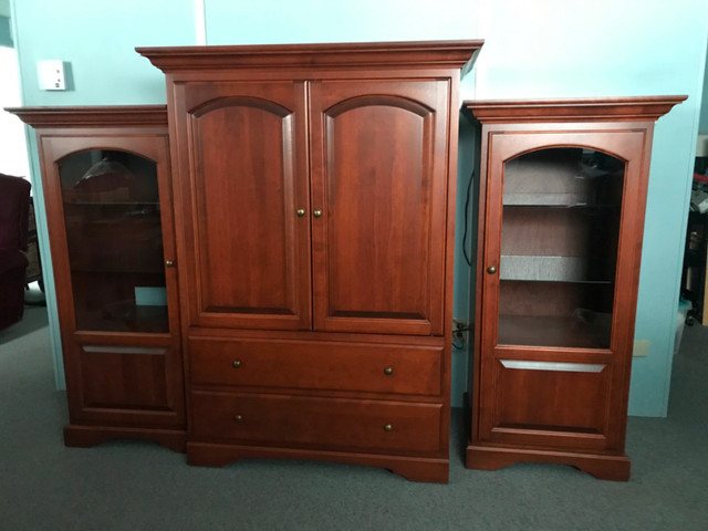 Meuble (commode) 250$ et 2 petits meubles  vitrés 125$chaque dans Commodes et armoires  à Sherbrooke