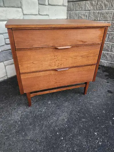 MID-CENTURY 1960'S WALNUT 3 DRAWER DRESSER , View more