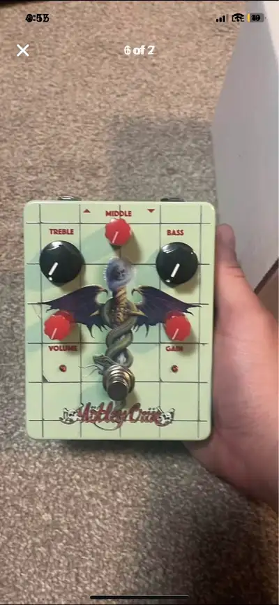 Mötley Crüe Dr. Feelgood distortion pedal, View more