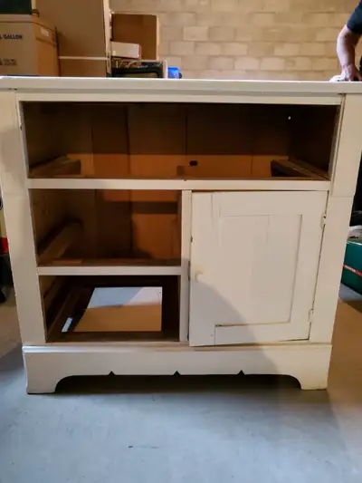 Antique Wash Basin Stand with mirror, started a refinishing project and just no time to finish. Stan...