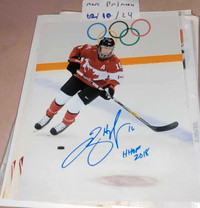Jayna Hefford signed 8x10 photos (COA) HOF Canada Women's Hockey