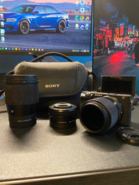 Sony A6400 with 2 sigma lenses 